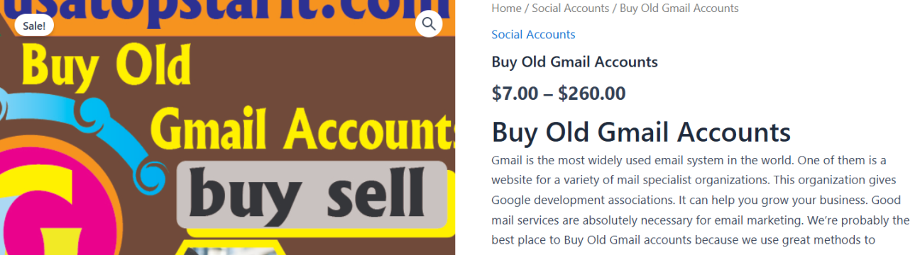  Buy Old  Gmail Accounts